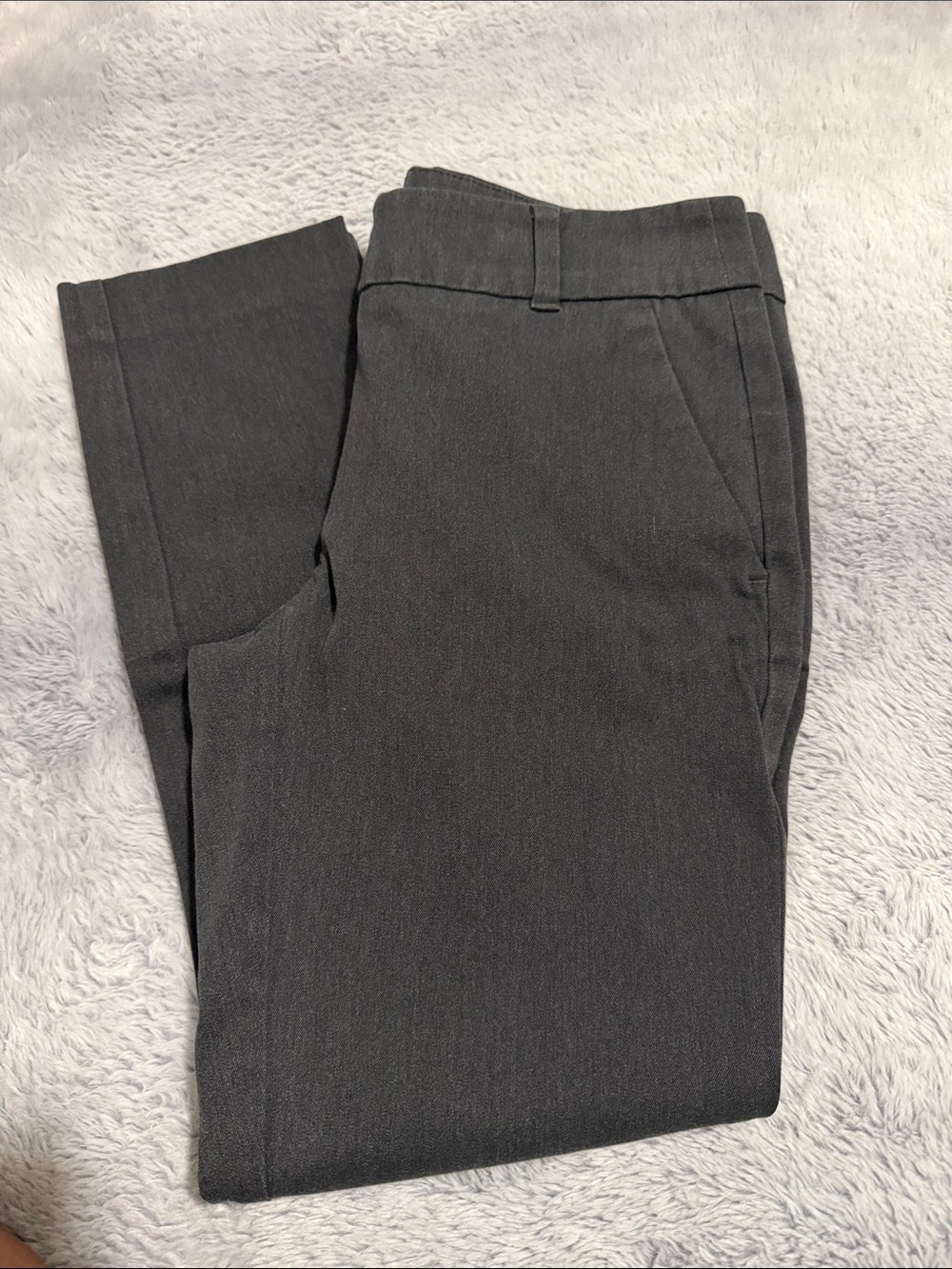 LOFT Men's Dark Gray Dress Pants - Straight Fit